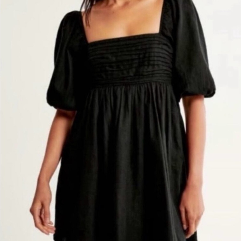 Abercrombie Emerson Poplin Puff Sleeve Mini Dress Small